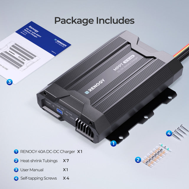 Renogy 40A DC-DC On-Board Battery Charger with MPPT