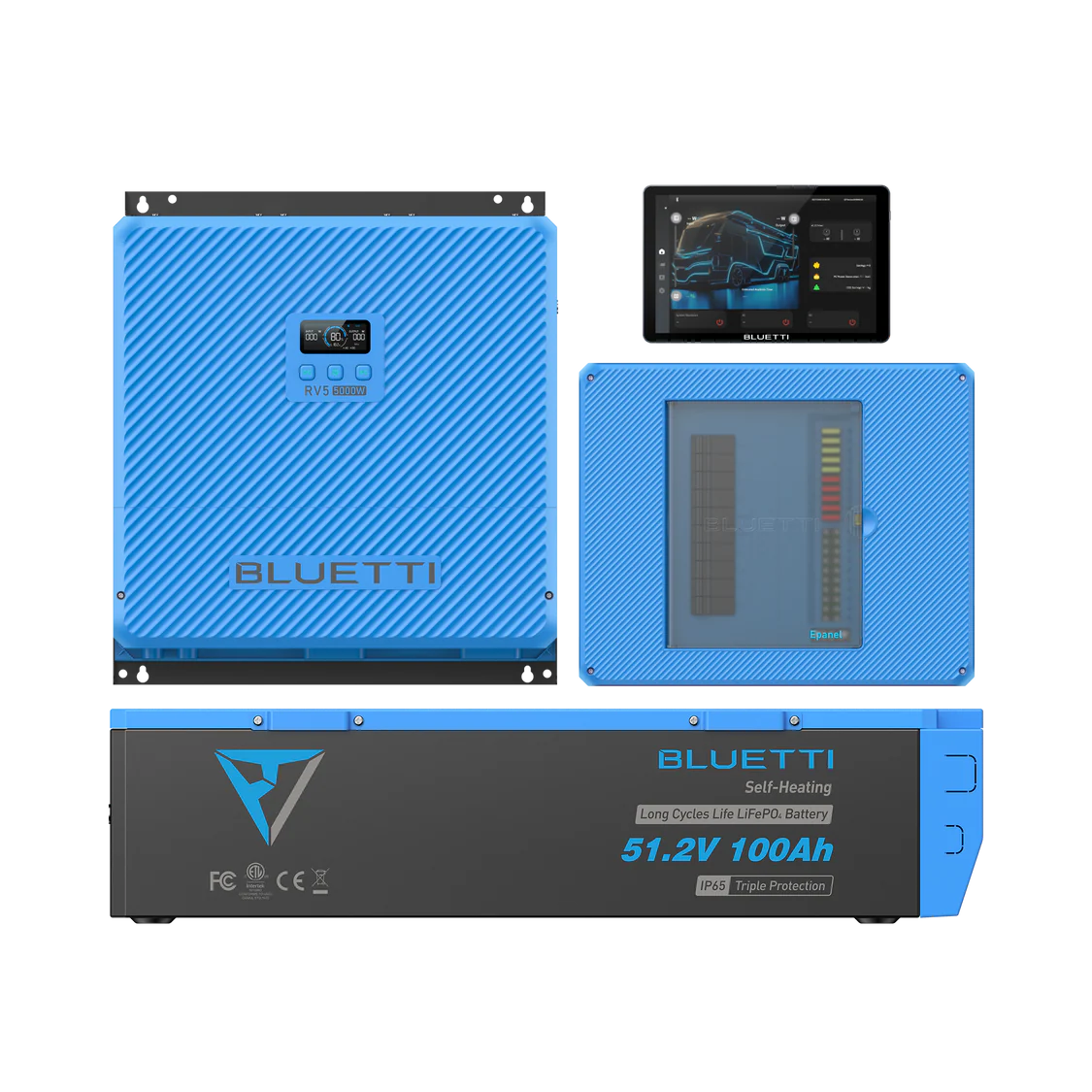 BLUETTI RV5 Whole House Smart Package — 5000W + 5120Wh + Smart Panel