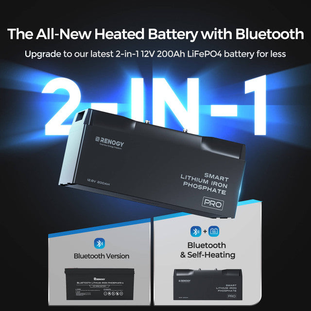 Renogy 12V 200Ah Lithium Battery PRO with Bluetooth