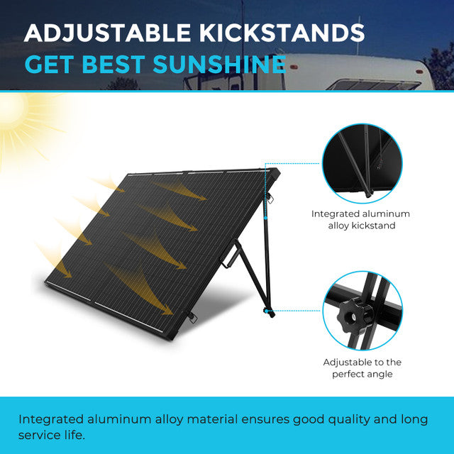 Renogy 200W Portable Solar Suitcase with Voyager Charge Controller