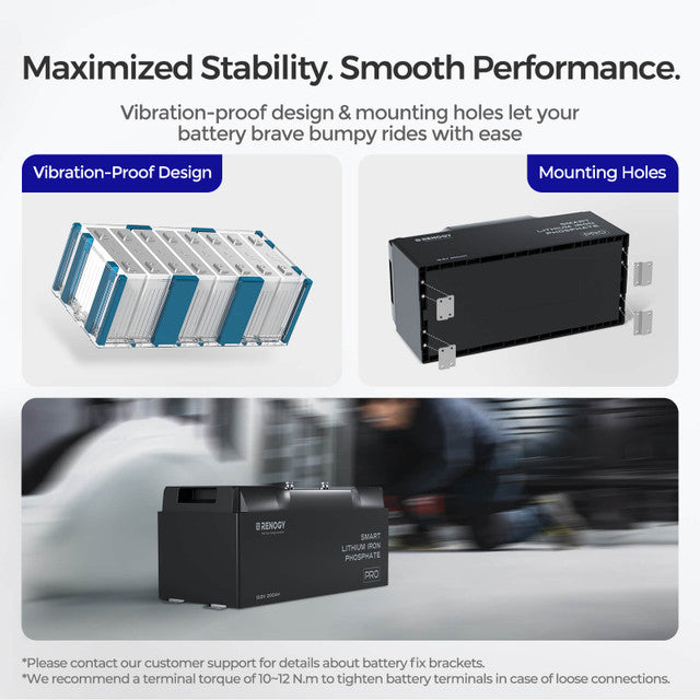Renogy 12V 200Ah Lithium Battery PRO with Bluetooth
