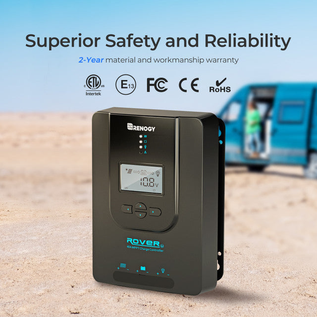 Renogy Rover Li 40A MPPT Solar Charge Controller with Bluetooth