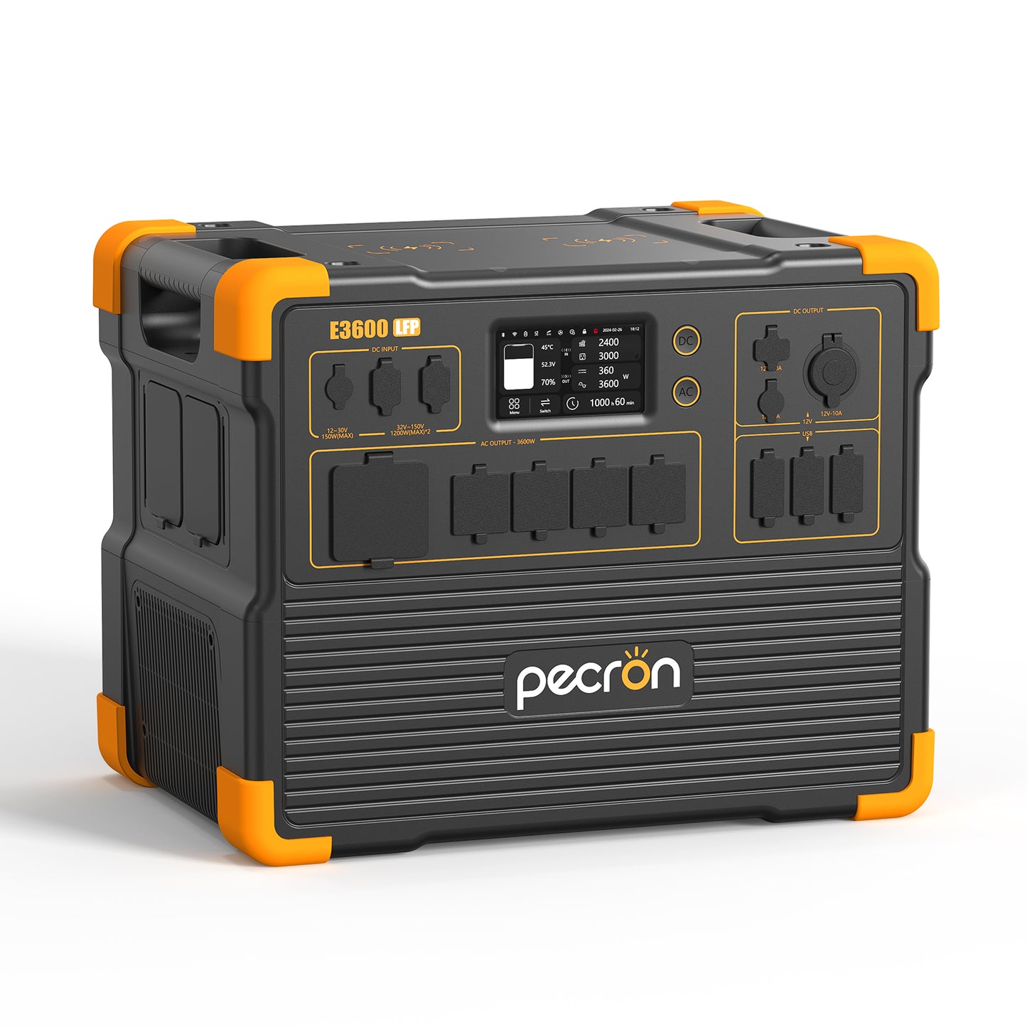 Pecron E3600LFP Portable Power Station — 3,600W / 3,072Wh