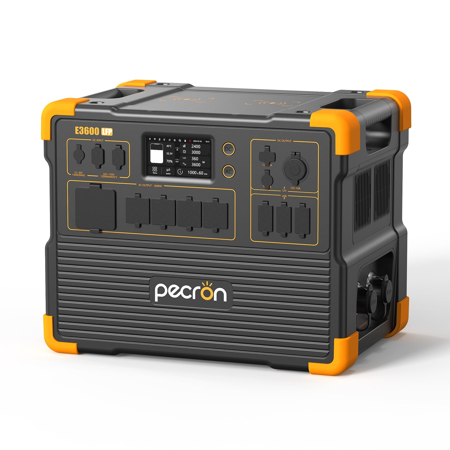 Pecron E3600LFP Portable Power Station — 3,600W / 3,072Wh