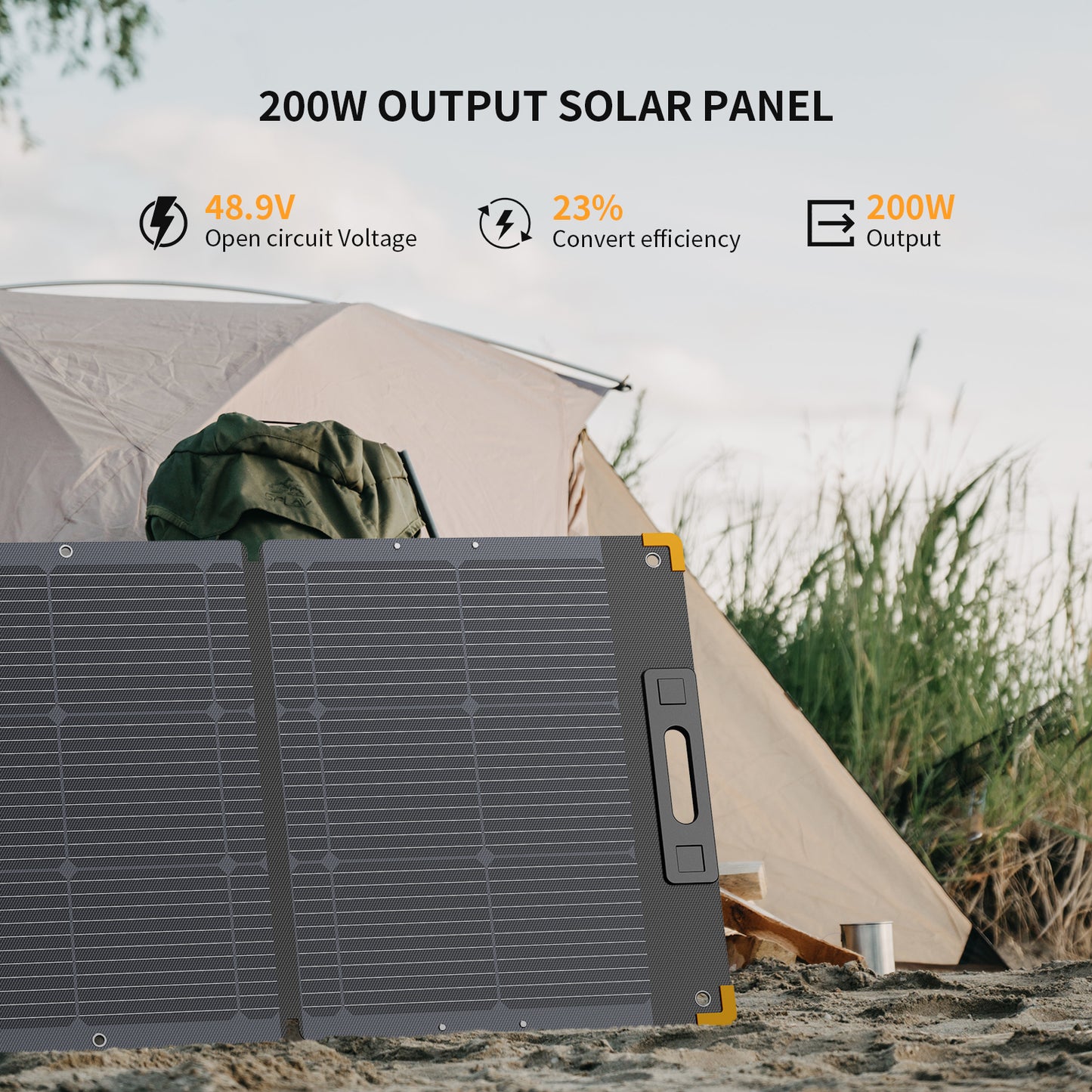 Pecron PV200 200W Portable Solar Panel (IP67, MC4)