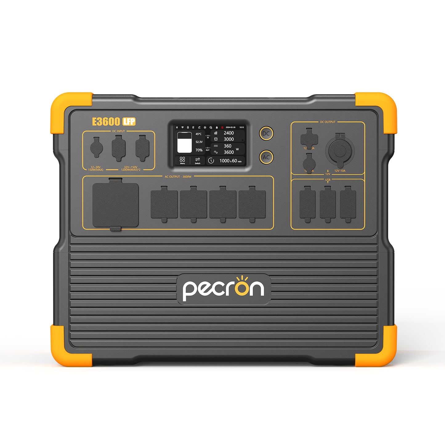 Pecron E3600LFP Portable Power Station — 3,600W / 3,072Wh