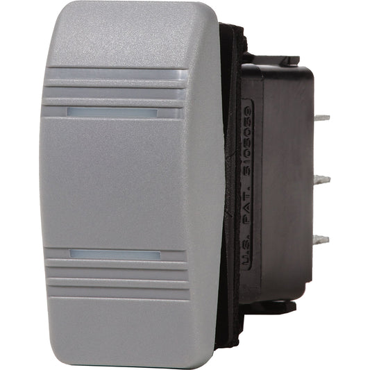 Blue Sea 8220 - Contura III Rocker Switch, ON-OFF-ON (Grey)