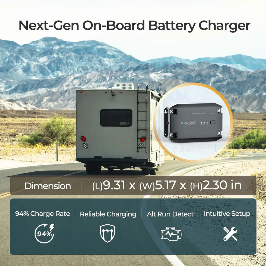 Renogy 20A DC-DC On-Board Battery Charger