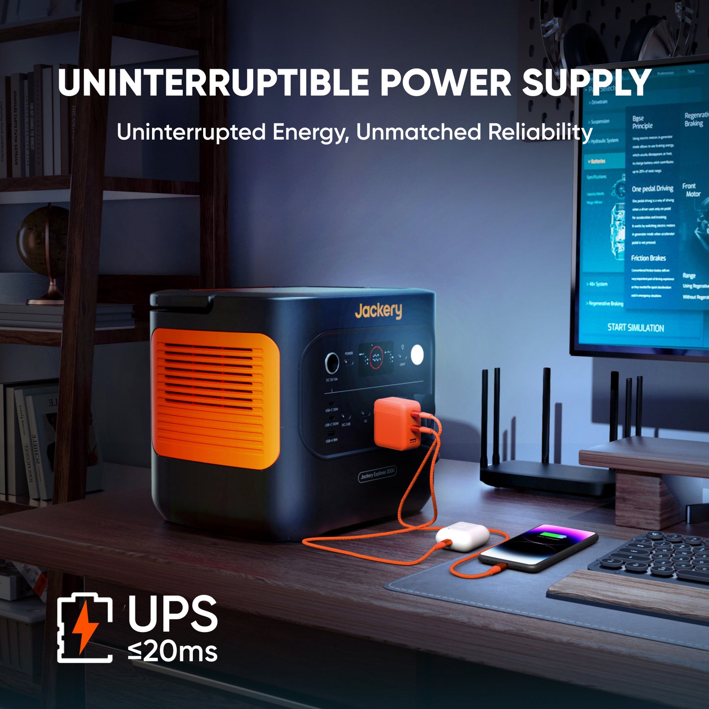 Jackery Solar Generator 2000 v2 — Power Station + 200W Solar Panel