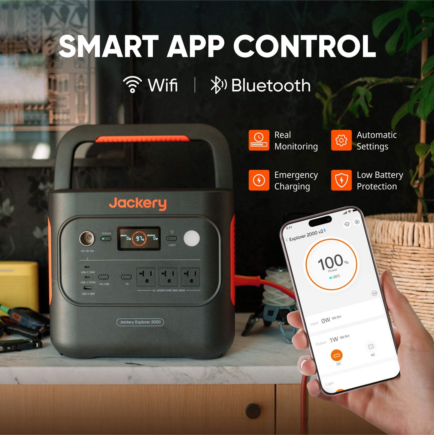 Jackery Solar Generator 2000 v2 — Power Station + 200W Solar Panel