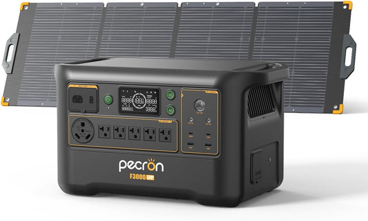 Pecron F3000 Solar Generator Kit — 3,072Wh Power Station + 300W Panel